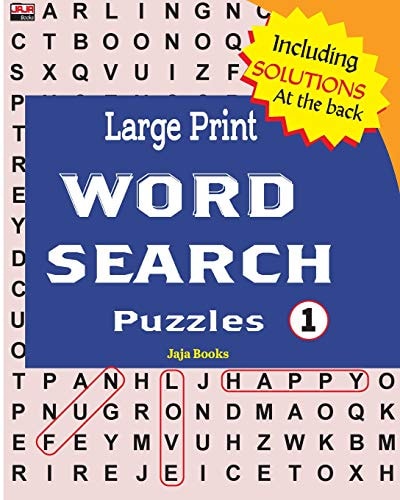 Large Print WORD SEARCH Puzzles 100 Best Puzzles for Seniors (Vol. 1)