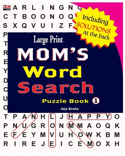 Large Print MOM's Word Search Puzzle Book, Vol. 1