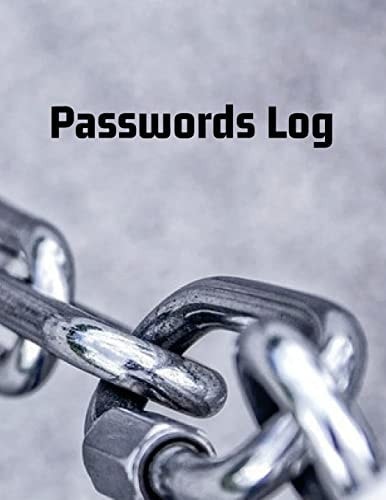 Passwords Log My Passwords Log