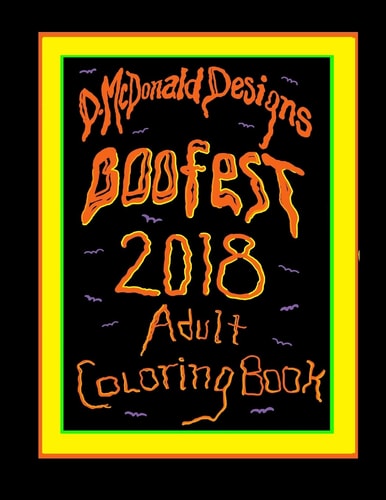 D. McDonald Designs Boofest 2018 Adult Coloring Book