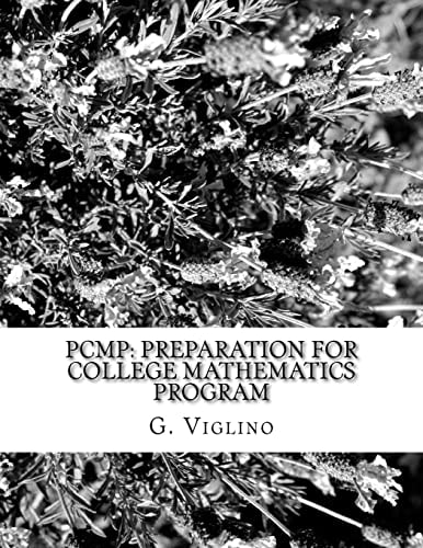 Pcmp Preparation for College Mathematics Program