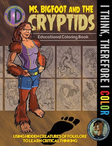 Ms. Bigfoot and the Cryptids Educational Coloring Book