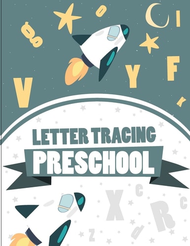 Letter Tracing Preschoolers Handwriting Tracing Book, Practice For Kids, Ages 3-5, Handwriting Practice