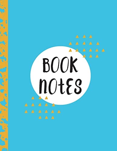 Book Notes Neon Blue Cover, 82 Pages, 8.5"x11", Matte