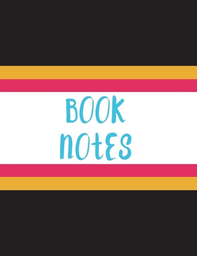 Book Notes Black Band Cover, 82 Pages, 8.5"x11", Glossy