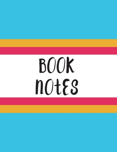 Book Notes Blue Banded Cover, 82 Pages, 8.5"x11", Glossy
