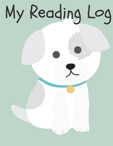 My Reading Log Cute Dog Reading Log