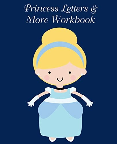 Princess Letters & More Workbook Tracing Letters and Numbers Workbook with Activities (White Princess)