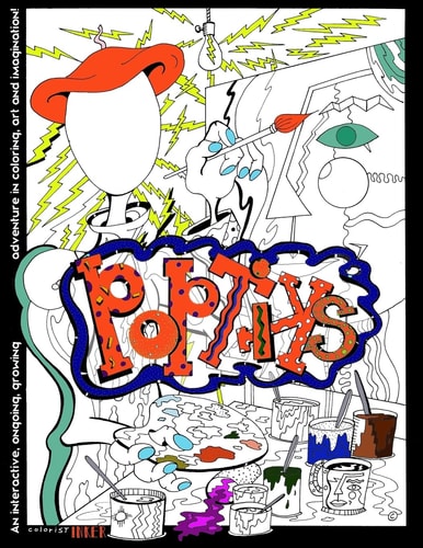 Poptiks I An Interactive, Ongoing, Growing Adventure in Coloring, Art, and Imagination!