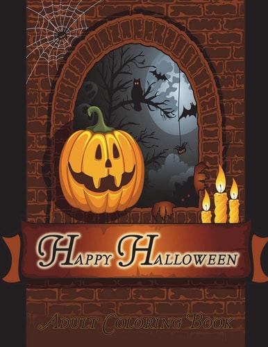 Happy Halloween Adult Coloring Book
