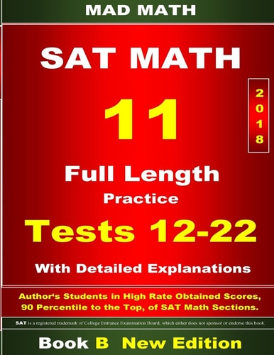 2018 New SAT Math Tests 12-22 Book B