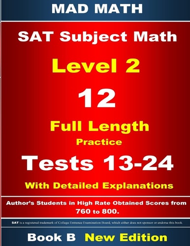 2018 SAT Subject Level 2 Book B Tests 13-24