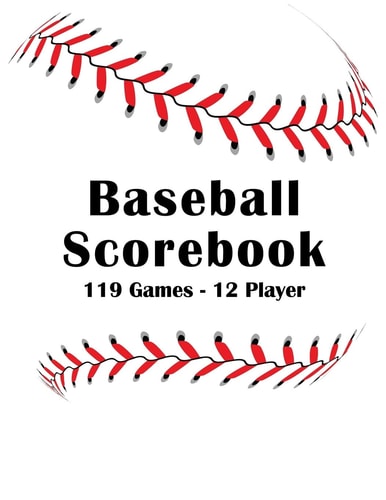 Baseball Scorebook Stat Tracking - 119 Single Team Games