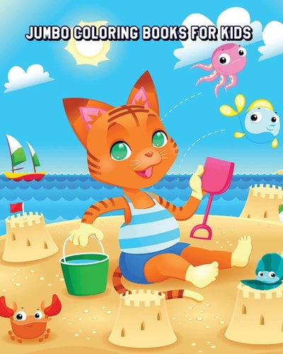Jumbo Coloring Books For Kids A Kids Coloring Book with Fun, Easy and Relaxing Coloring Pages (Perfect for Ocean Animal Lovers)