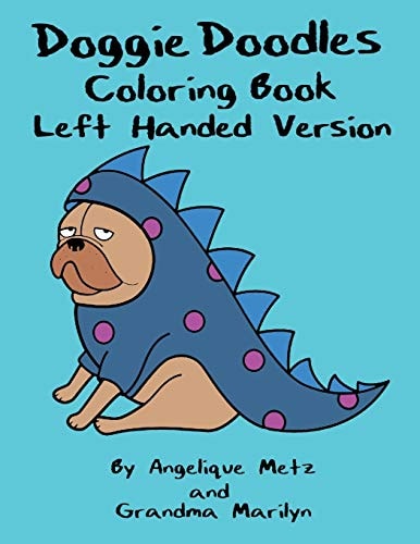 Doggie Doodles Coloring Book Left Handed Version