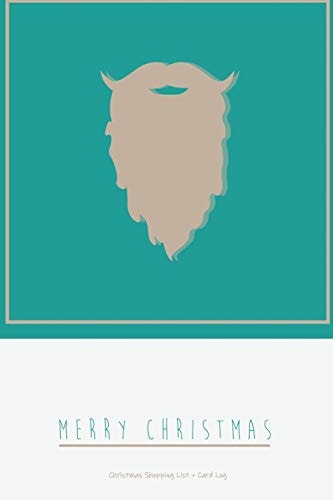 Christmas Shopping List + Card Log Green Santa Beard