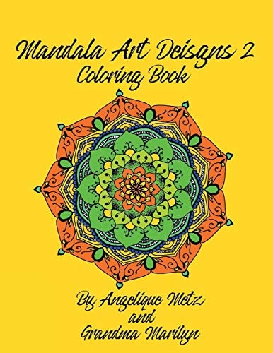 Mandala Art Designs 2 Coloring Book For Right Handed Colorists