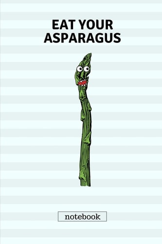 Eat Your Asparagus Cute Casual Writing Pad