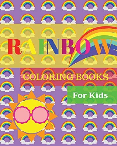 Rainbow Coloring Books for Kids Ages 4-8 Childhood Learning, Preschool Activity Book 100 Pages Size 8x10 Inch