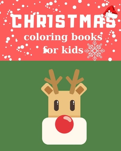 Christmas Coloring Books for Kids Ages 4-8 Childhood Learning, Preschool Activity Book 100 Pages Size 8x10 Inch