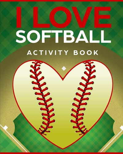I Love Softball Activity Book Roadtrip Travel Games On The Go