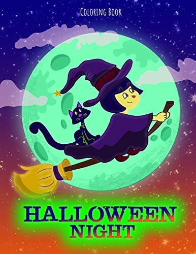 Halloween Night Coloring Book