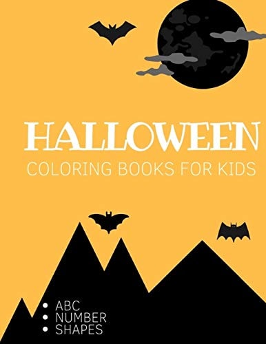 Halloween Coloring Book for Kids Ages 3-6 Childhood Learning, Preschool Activity Book 68 Pages Size 8. 5x11 Inch