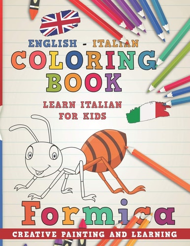 Coloring Book English - Italian I Learn Italian for Kids I Creative Painting and Learning.