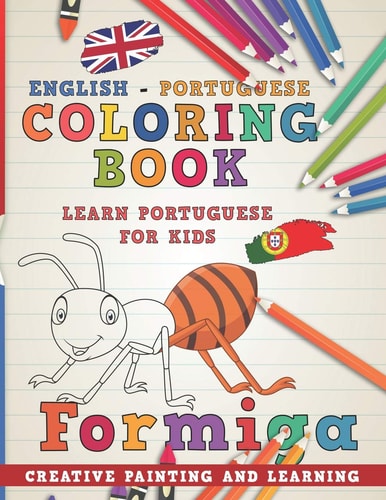 Coloring Book English - Portuguese I Learn Portuguese for Kids I Creative Painting and Learning.
