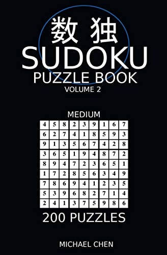 Sudoku Puzzle Book 200 Medium Puzzle