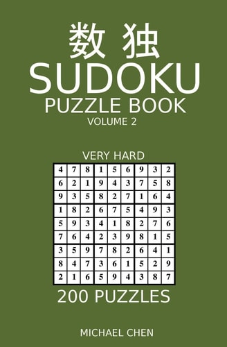 Sudoku Puzzle Book 200 Very Hard Puzzles