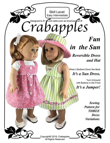 Fun In The Sun Sewing Instructions and Full Size Patterns for Popular 18 Dolls