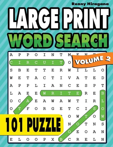 Large Print Word Search 101 Puzzles ( Volume 2 )