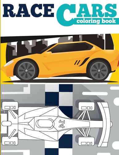 RACE CARS Coloring Book Sport Car Coloring Book