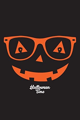Halloween Time Smiling Pumpkin with Glasses