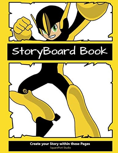 Storyboard Book 6 Section Pages to Create Your Visual Story