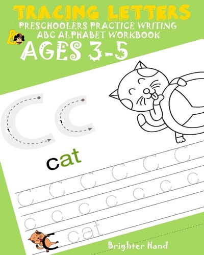 TRACING LETTER Preschoolers*Practice Writing*ABC ALPHABET WORKBOOK, KIDS*AGES 3-5 Alphabet Letters*EXTRA LARGE