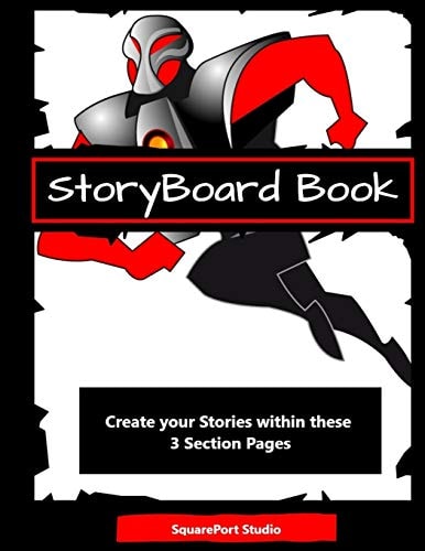 Storyboard Book (3 Section Pages) Plan Your Story in Easy Stages