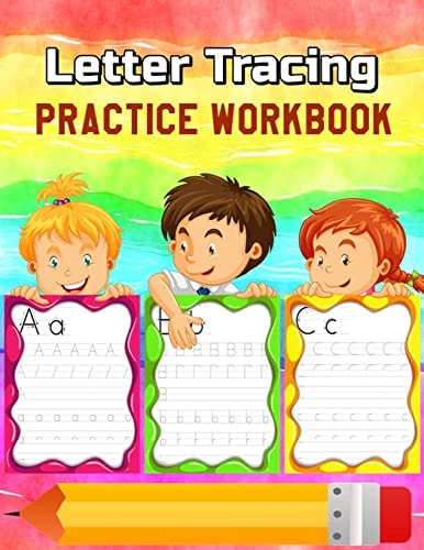 Letter Tracing Practice Workbook Alphabet Animals, Trace Letters Of The Alphabet And Words Plus Trace Shapes And Patterns Workbook (Jumbo Size)