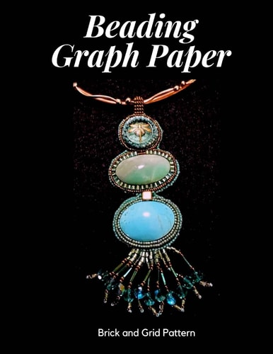Beading Graph Paper - Brick and Grid Pattern 8.5 X 11" Graph Paper for Beading Patterns / Beading Grid Paper / Seed Beading Graph Paper / Delica Beading Graph Paper / Brick Stitch Beading Graph Paper / 40 Brick Stitch Pattern Pages and 40 Grid Pattern Pag