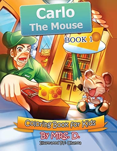 Carlo the Mouse Coloring & Activity Kids Book 1