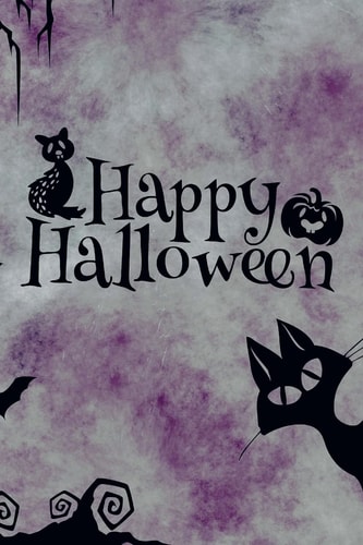 Happy Halloween 1 6" X 9" Small Hexagon 150 Page, Soft Glossy Cover
