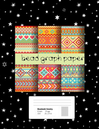 Bead Graph Paper Graph Paper for Bead Pattern Designs Your Favorite/ Loomed Bead Projects/ Bracelet, Jewelry, Earring, Necklace /8.5"x 11" Graph Paper,120 Pages