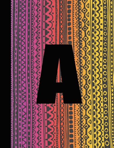 A 8. 5x11, Black and Colorful