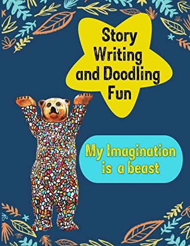 Story Writing and Doodling Fun Sketch Book, Drawing Tablet, Activity Book