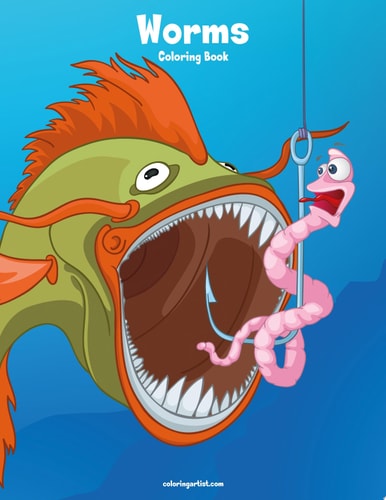 Worms Coloring Book 1