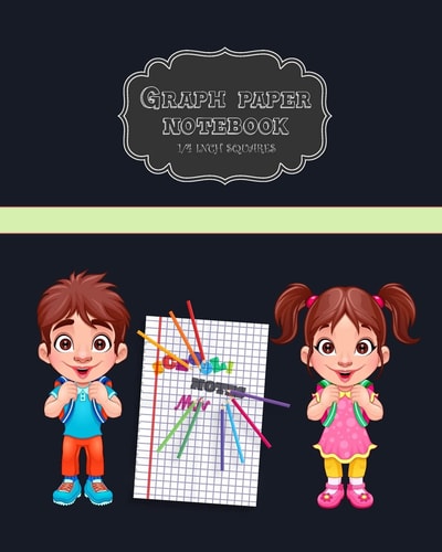 Graph Paper Notebook Boy and Girl Teen Quad Ruled 4 Squares Per Inch, Graph Theory Composition Notebook 122 Page, Soft Cover 8 Inch X 10 Inch.