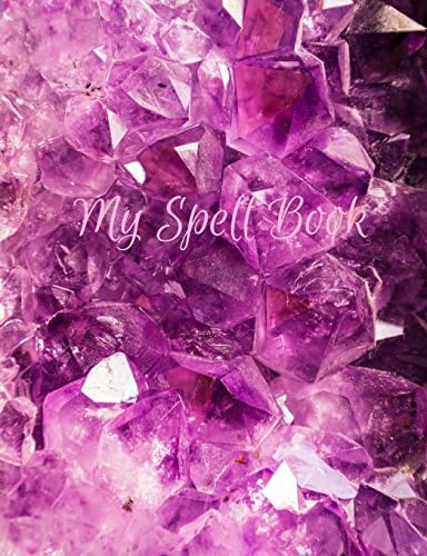 Grimoire Spell Paper Prompted Amethyst Grimoire Spell Paper Worksheet Book, Guidebook for Casters, Magic Crafters and Witches