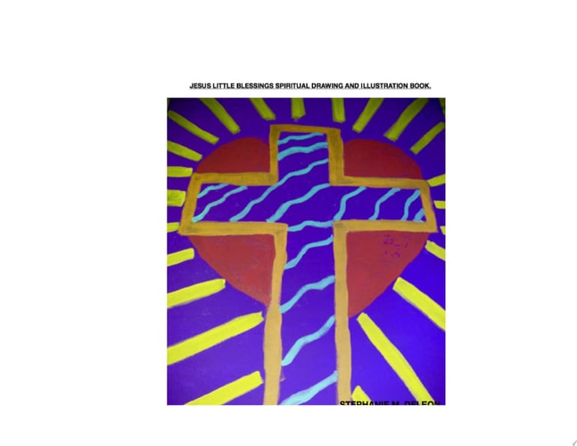 Jesus Little Blessings Spiritual Drawing And Illustration Book. A spiritual childrens book.