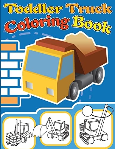 Toddler Truck Coloring Book Truck Coloring Books for Boys, Truck Books, Little Blue Cars, Christmas Coloring Books, Truck Books for Toddler, Truck Coloring